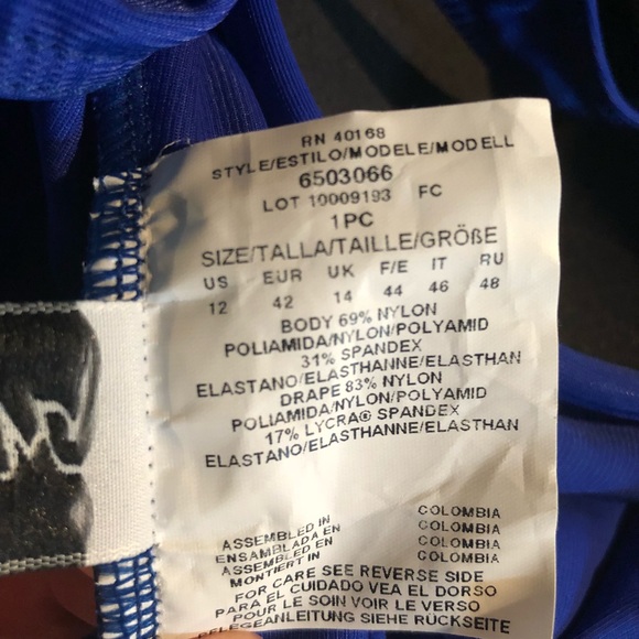 Miraclesuit Swim Blue Escape Surplice Underwire - Picture 8 of 8